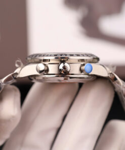 Đồng hồ Omega Speedmaster Racing Chronograph Replica 11 mặt xanh dương dây kim loại 40mm (2)