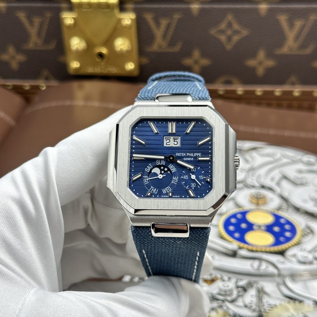 Đồng hồ Patek Philippe Cubitus 5822P Replica 11 mặt xanh dương máy cơ Thụy Sỹ 45mm (1)