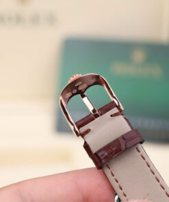 Đồng hồ Rolex Cellini 50515 Chế Tác bọc vàng thật 18K mặt trắng 39mm (2)