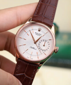 Đồng hồ Rolex Cellini 50515 Chế Tác bọc vàng thật 18K mặt trắng 39mm (2)