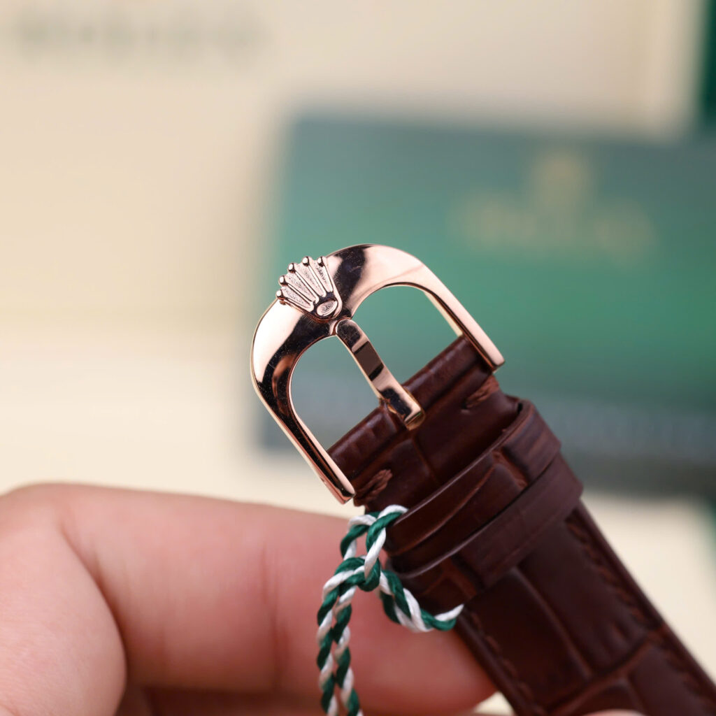 Đồng hồ Rolex Cellini 50515 Chế Tác bọc vàng thật 18K mặt trắng 39mm (2)