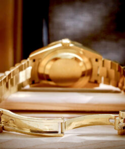 Đồng hồ Rolex Date Date vàng gold nam đính đá máy cơ nhật giá rẻ 40mm