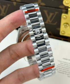 Đồng hồ Rolex Day-Date Rep 1 1 mặt trắng cọc số la mã nặng 186 gram xưởng QF 40mm (2)