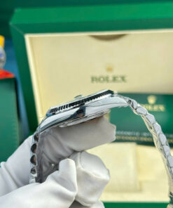 Đồng hồ Rolex Day-Date Replica 11 mặt đen cọc số đá nặng 186 gram nhà máy QF 40mm (2)