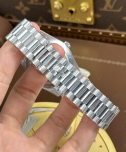 Đồng hồ Rolex Day-Date Replica cao cấp mặt xám nặng 186 grams nhà máy QF 40mm (14)