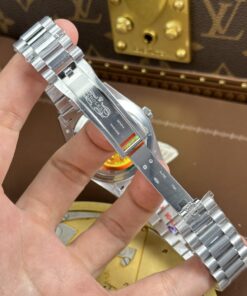 Đồng hồ Rolex Day-Date Replica cao cấp mặt xám nặng 186 grams nhà máy QF 40mm (14)