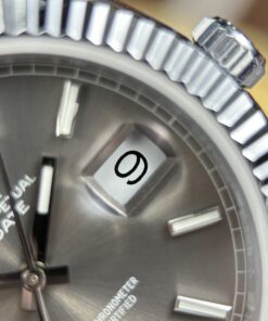 Đồng hồ Rolex Day-Date Replica cao cấp mặt xám nặng 186 grams nhà máy QF 40mm (14)
