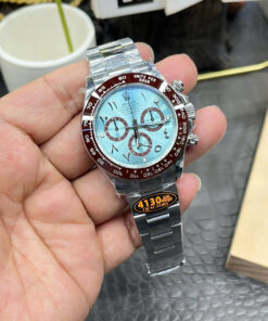 Đồng hồ Rolex Daytona Rep 11 mặt xanh băng cọc số chữ Ả Rập nhà máy QF 40mm (2)