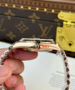 Đồng hồ Rolex chế tác Day-Date nam mặt nâu nặng 186 gram nhà máy QF 40mm (1)