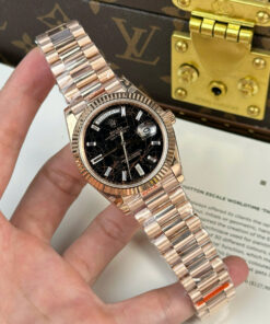 Đồng hồ Rolex nam chế tác Day-Date mặt nham thạch nặng 186 gram nhà máy QF 40mm (2)