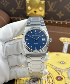 Đồng hồ Vacheron Constantin Historiques 222 Replica 11 mặt xanh dương máy cơ Thụy Sỹ xưởng 8F 37mm (2)