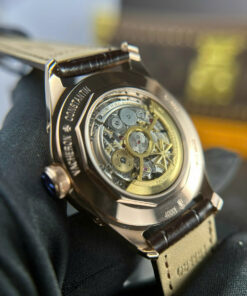 Đồng hồ Vacheron Constantin Rep 11 Fiftysix Complete Calendar 4000E màu nâu dây da 40mm (2)