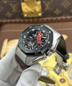 Đồng hồ nam Audemars Piguet Replica 11 Royal Oak Titanium 26631IO Spider-Man dây cao su 42mm (2)