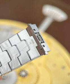 Đồng hồ nam Cartier Santos Rep 1 1 mặt lộ cơ viền vàng nhà máy MLF 39 (1)