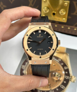 Đồng hồ nam Hublot Replica 11 Classic Fusion King Gold mặt đen máy cơ Thụy Sỹ xưởng JJZ 42mm (2)