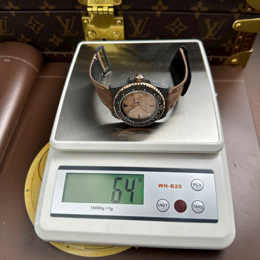 Đồng hồ nam Rolex GMT-Master II DiW Replica 11 mặt hồng máy cơ Thụy Sỹ 40mm (1)