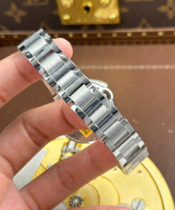 Đồng hồ nữ Cartier Ballon Bleu Rep 11 mặt hồng dây kim loại nhà máy AF 33mm (2)