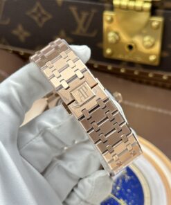 Đồng Hồ Audemars Piguet Rep 11 Royal Oak Perpetual Calendar 26574OR mặt xanh dương vỏ mạ vàng hồng 41mm (2)