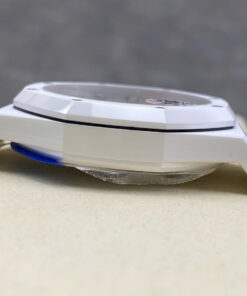 Đồng hồ Audemars Piguet 15500 Sunflower Replica 11 vỏ gốm trắng họa tiết bông hoa cười xưởng APS 41mm (2)