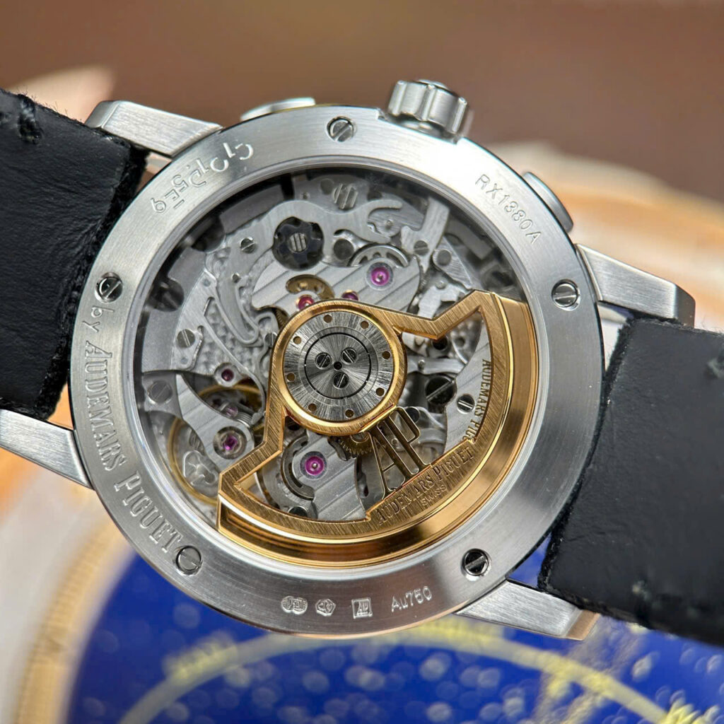 Đồng hồ Audemars Piguet Code 11.59 Replica 11 mặt số màu xanh khói xưởng APS 41mm (1)