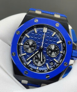 Đồng hồ Audemars Piguet Replica 11 Royal Oak Offshore 26420CE vỏ gốm xanh máy cơ Thụy Sỹ 43mm (2)