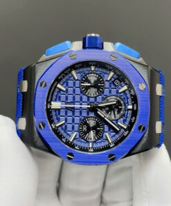 Đồng hồ Audemars Piguet Replica 11 Royal Oak Offshore 26420CE vỏ gốm xanh máy cơ Thụy Sỹ 43mm (2)