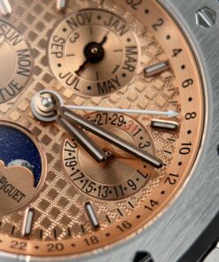 Đồng hồ Audemars Piguet Royal Oak Perpetual Calendar 26615TI Rep 11 mặt cá hồi dây kim loại 41mm (2)