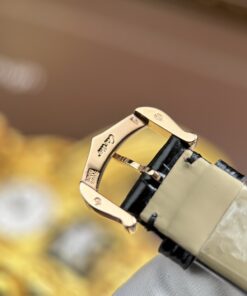 Đồng hồ Cartier Ballon Blanc Rep 11 nữ mạ vàng hồng viền đính đá xưởng AF 30mm (2)