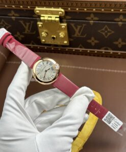 Đồng hồ Cartier Ballon Blanc Replica 11 mạ vàng hồng máy pin xưởng AF 30mm (2)