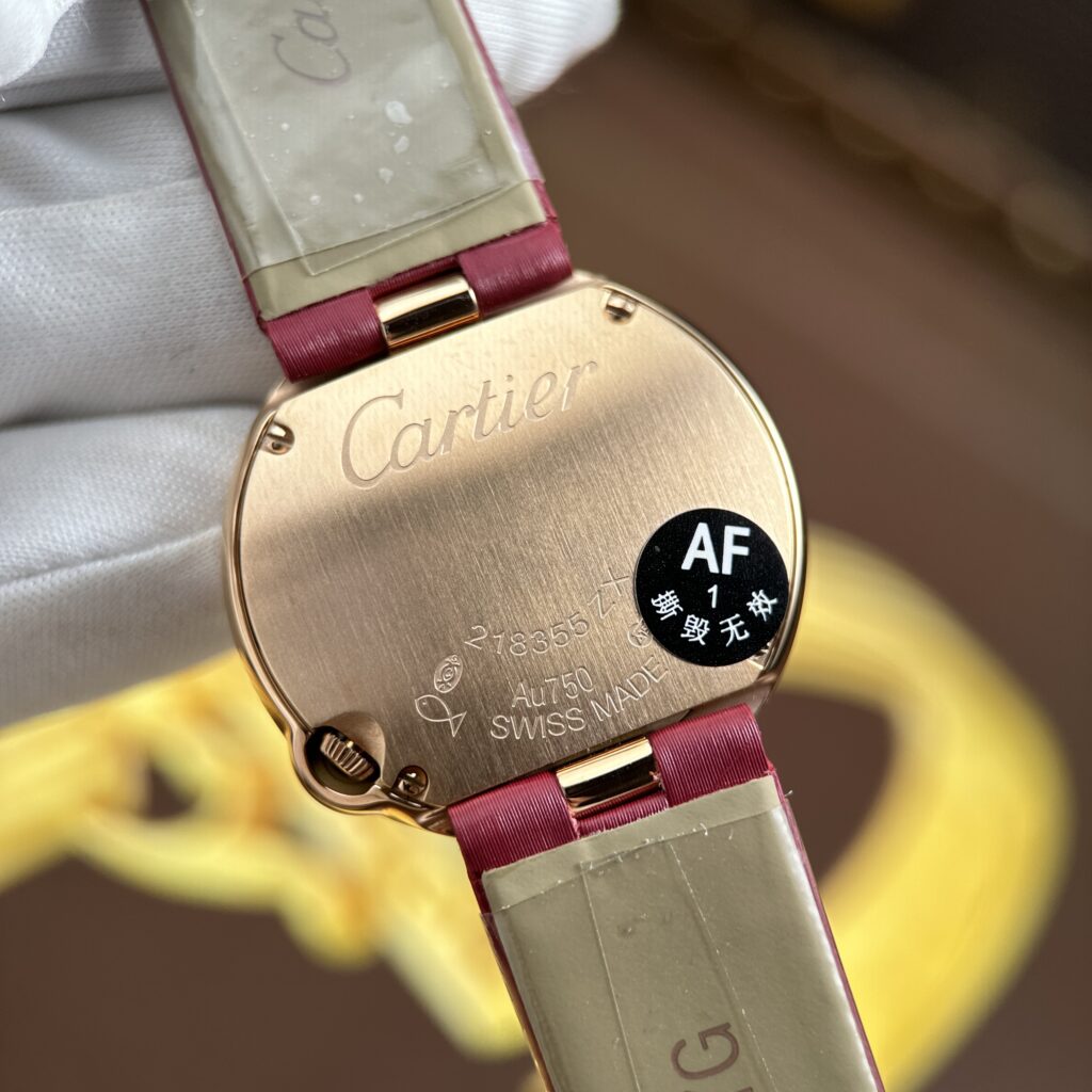 Đồng hồ Cartier Ballon Blanc Replica 11 mạ vàng hồng máy pin xưởng AF 30mm (2)