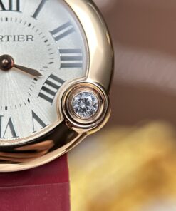 Đồng hồ Cartier Ballon Blanc Replica 11 mạ vàng hồng máy pin xưởng AF 30mm (2)