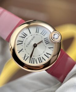 Đồng hồ Cartier Ballon Blanc Replica 11 mạ vàng hồng máy pin xưởng AF 30mm (2)