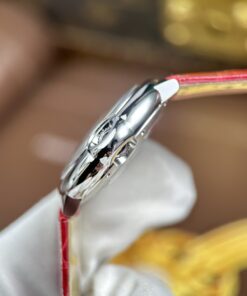 Đồng hồ Cartier Ballon Bleu Rep 11 dây da đỏ máy cơ tự động xưởng AF 33mm (2)