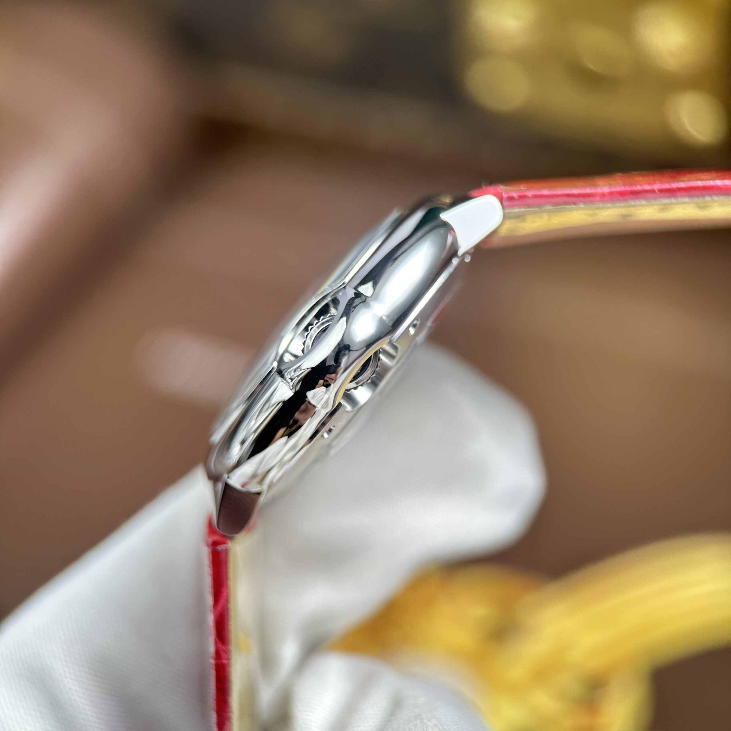 Đồng hồ Cartier Ballon Bleu Rep 11 dây da đỏ máy cơ tự động xưởng AF 33mm (4) Đồng hồ Cartier Ballon Bleu Rep 11 dây da đỏ máy cơ tự động xưởng AF 33mm (2)