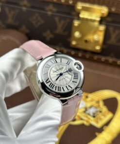 Đồng hồ Cartier Ballon Bleu Replica 11 màu hồng máy cơ tự động xưởng AF 33mm (2)