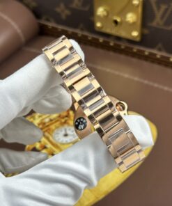 Đồng hồ Cartier Ballon Bleu WGBB0054 Fake 11 mạ vàng hồng máy pin xưởng AF 33mm (3)