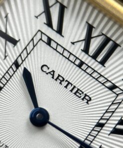 Đồng hồ Cartier Tank Louis Replica 11 mặt trắng dây da màu xám 27.8×38 (2)