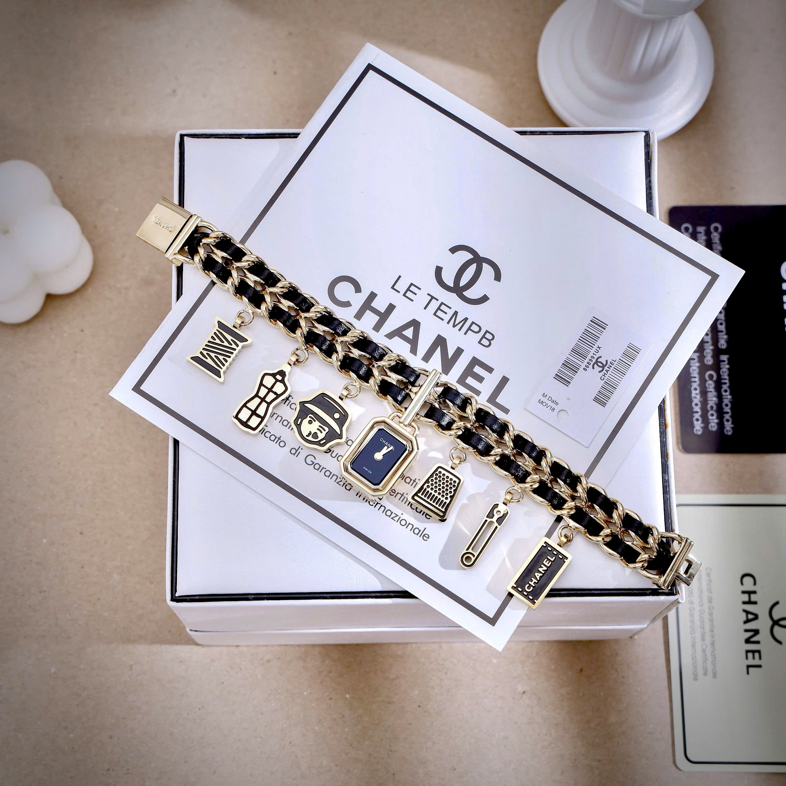 Đồng hồ Chanel Première charms H9859 máy pin nhật like auth 19.7 × 15.2 x 7.5 mm (1)