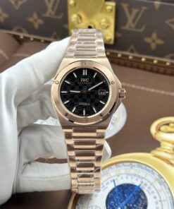 Đồng hồ IWC Ingenieur Replica 11 mặt đen máy cơ tự động Thuỵ Sỹ nhà máy GH 40mm (2)