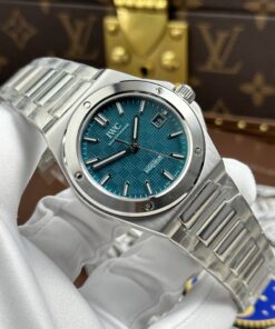 Đồng hồ IWC Ingenieur Replica 11 mặt xanh lam dây kim loại xưởng GH 40mm (2)