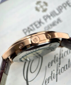 Đồng hồ Patek Philippe 5396R King gold dây da nâu máy nhật giá rẻ 40mm