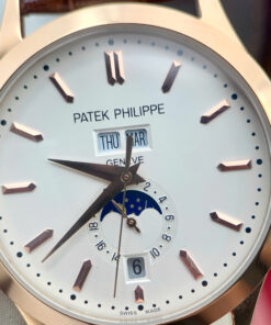 Đồng hồ Patek Philippe 5396R King gold dây da nâu máy nhật giá rẻ 40mm