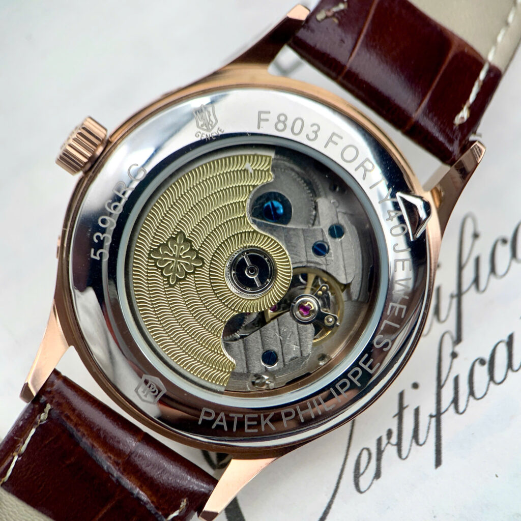  Đồng hồ Patek Philippe 5396R King gold dây da nâu máy nhật giá rẻ 40mm