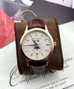 Đồng hồ Patek Philippe 5396R King gold dây da nâu máy nhật giá rẻ 40mm