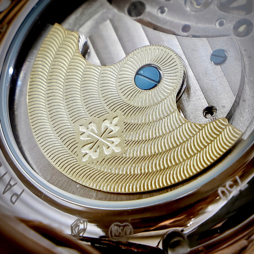 Đồng hồ Patek Philippe Genève nam vàng gold lộ cơ Tourbillon fake cao cấp 43mm