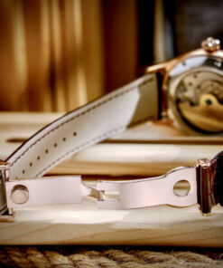 Đồng hồ Patek Philippe Genève nam vàng gold lộ cơ Tourbillon fake cao cấp 43mm