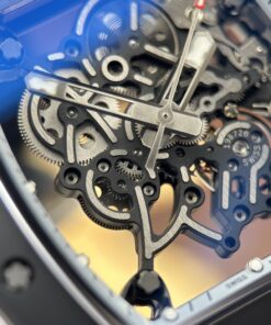 Đồng hồ Richard Mille RM055 Rep 11 vỏ gốm viền trắng dây cao su xưởng ZF 49.9×42 (1)