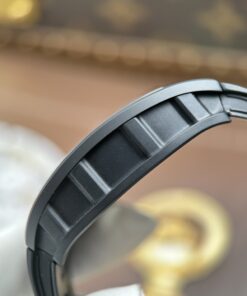 Đồng hồ Richard Mille RM055 Replica 11 vỏ gốm đen núm màu đỏ nhà máy ZF 49.9×42 (3)
