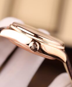 Đồng hồ Rolex Cellini Dual Time 50525 chế tác mặt trắng vỏ phủ vàng thật 18K 39mm (1)