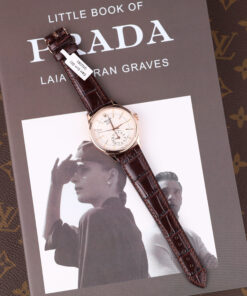 Đồng hồ Rolex Cellini Dual Time 50525 chế tác mặt trắng vỏ phủ vàng thật 18K 39mm (1)